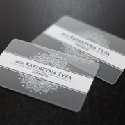 Wizytówki plastikowe PVC