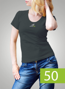 Koszulka, kolor 50 - Ciemny szary Koszulki z nadrukiem - kol. 50
